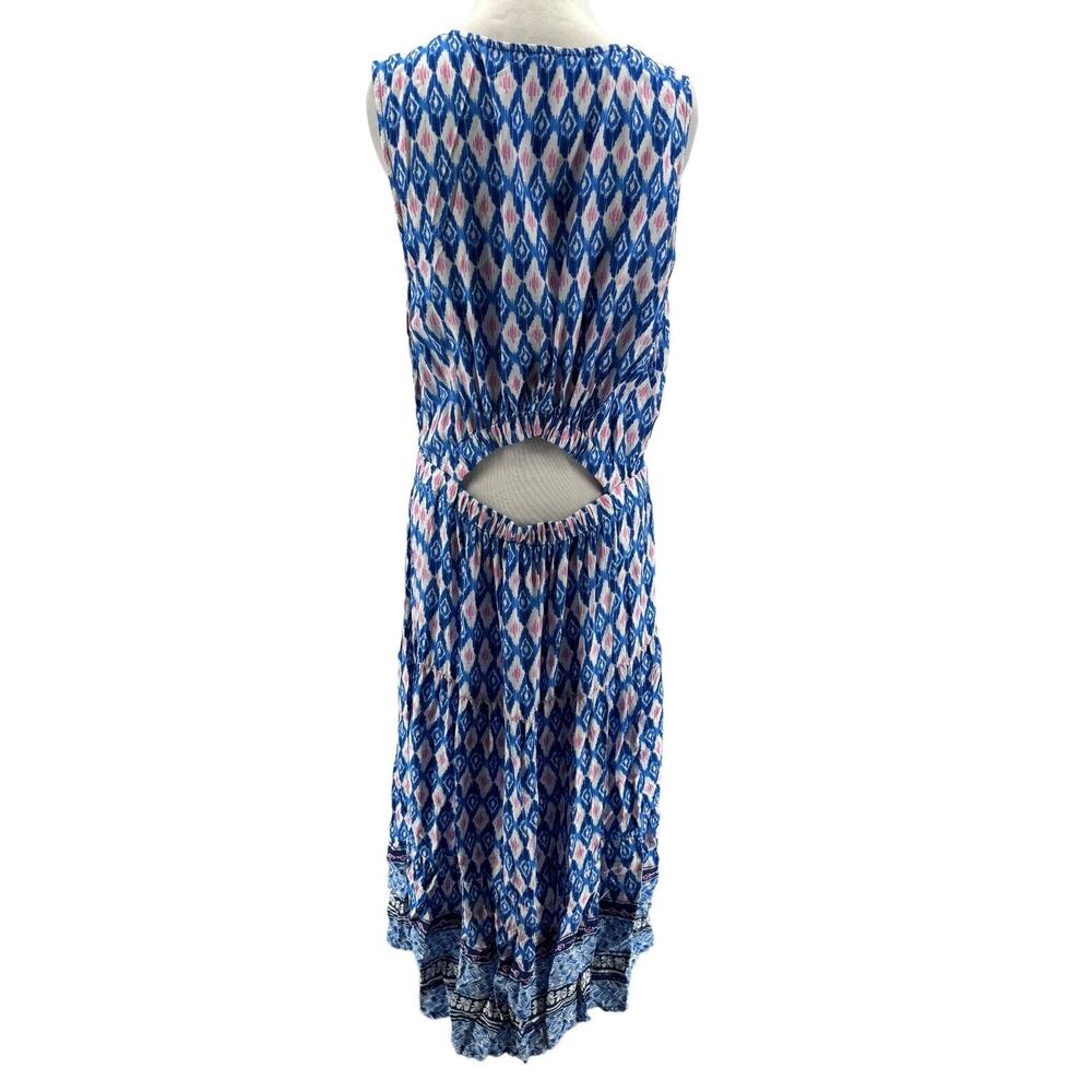 BeachLunchLounge Women's Peonia Sleeveless Back‎ Cut-Out Maxi Dress Size XL - Picture 4 of 7